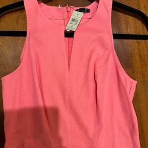 Ann Taylor Coral Sleeveless Tank Top
